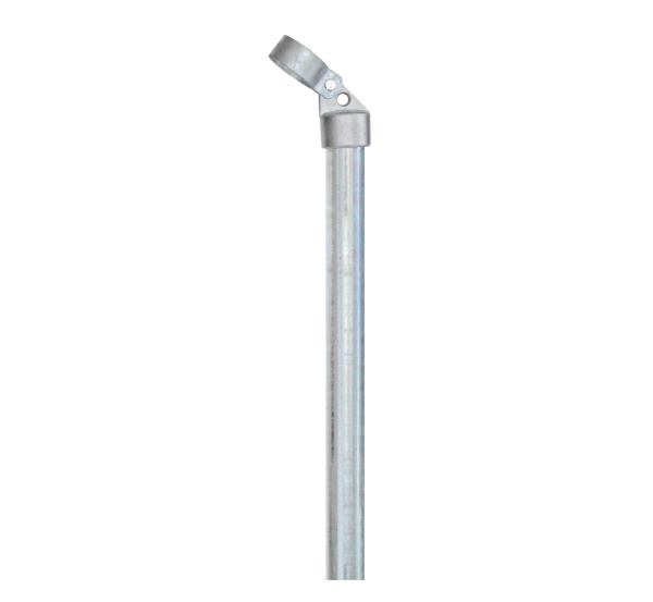 Brace, Material: raw steel, Surface: hot-dip galvanised, for setting in concrete, Length: 1150 mm, Tube Ø: 34 mm, Circlip dia.: 42 mm, 15-year warranty against rusting through