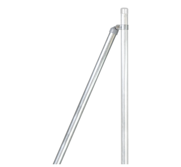 Strebe, Material: Stahl roh, Oberfläche: feuerverzinkt, zum Einbetonieren, Länge: 3000 mm, Rohr-Ø: 48 mm, Wandstärke: 1,5 mm, 15 Jahre Garantie gegen Durchrosten