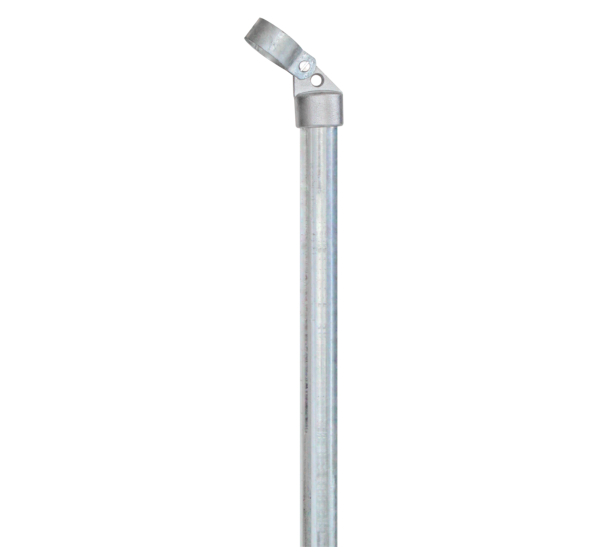 Brace, Material: raw steel, Surface: hot-dip galvanised, for setting in concrete, Length: 1500 mm, Tube Ø: 34 mm, Circlip dia.: 42 mm, 15-year warranty against rusting through
