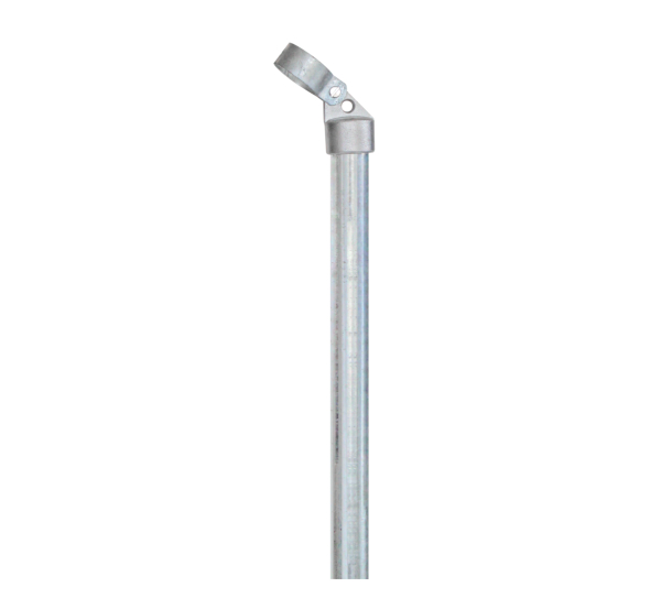 Brace, Material: raw steel, Surface: hot-dip galvanised, for setting in concrete, Length: 1750 mm, Tube Ø: 34 mm, Circlip dia.: 42 mm, 15-year warranty against rusting through