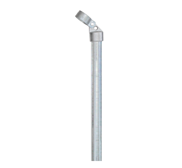 Brace, Material: raw steel, Surface: hot-dip galvanised, for setting in concrete, Length: 2000 mm, Tube Ø: 34 mm, Circlip dia.: 42 mm, 15-year warranty against rusting through