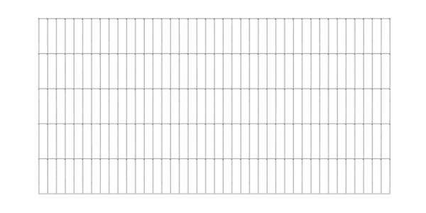 Doppelstab-Gittermatte, Typ 6/5/6, ohne Überstand, Material: Stahl roh, Oberfläche: feuerverzinkt, Breite: 2000 mm, Höhe: 1000 mm, Maschenweite: 50 x 200 mm, 15 Jahre Garantie gegen Durchrosten