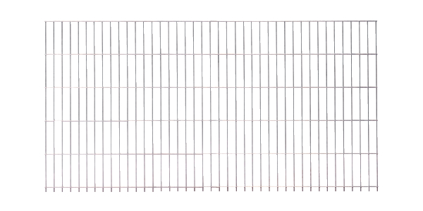 Double bar grating panel, type 6/5/6, with excess length, Material: raw steel, Surface: hot-dip galvanised, Width: 2500 mm, Height: 1630 mm, Mesh width: 50 x 200 mm, 15-year warranty against rusting through