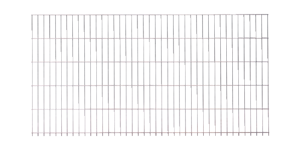 Double bar grating panel, type 6/5/6, with excess length, Material: raw steel, Surface: hot-dip galvanised, Width: 2500 mm, Height: 1830 mm, Mesh width: 50 x 200 mm, 15-year warranty against rusting through