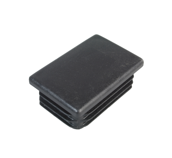 Post cap for rectangular metal posts, Material: plastic, colour: black, For posts: 60 x 40 mm