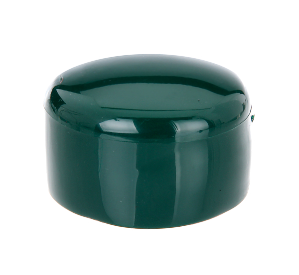 Pfostenkappe für runde Metallpfosten, Material: Kunststoff, Farbe: grün, für Pfosten-Ø: 48 mm