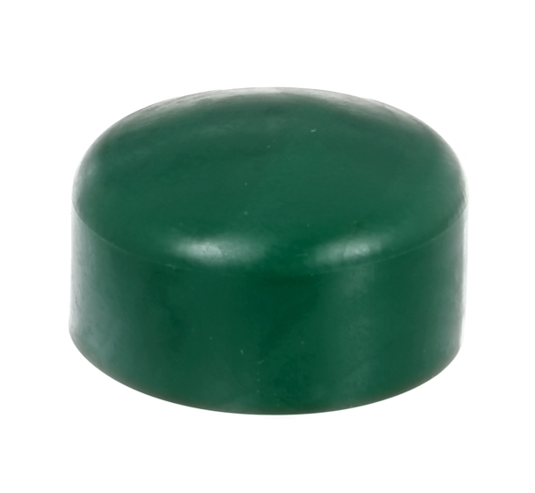 Kapturek do okrągłych słupków metalowych, materiał: tworzywo sztuczne, kolor: zielony, dla średnicy słupków: 60 mm
