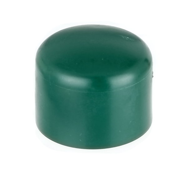Pfostenkappe für runde Metallpfosten, Material: Kunststoff, Farbe: grün, für Pfosten-Ø: 38 mm
