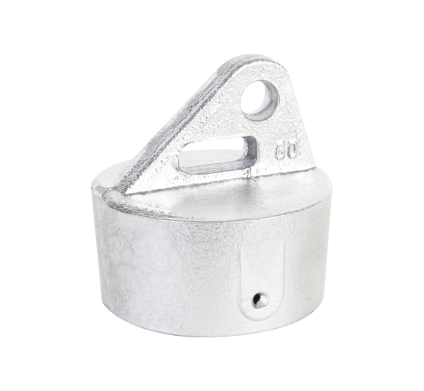 Strebenkappe, Material: Aluminium, für Rohr-Ø: 60 mm