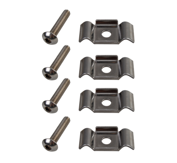 Accessory kit for square posts, Material: stainless steel, Contents per PU: 4 Piece