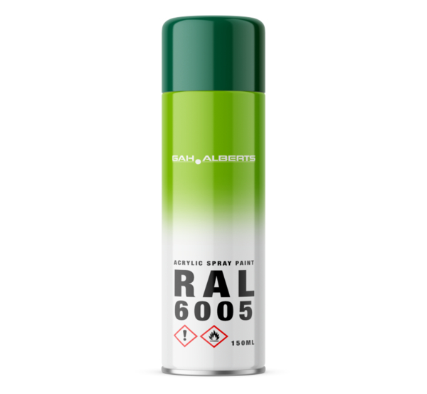 Spray paint, Material: unit: spray can, contents: green RAL 6005, Contents: 150 ml