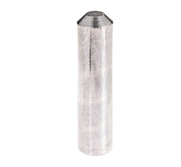 Drive-in tool for ground sleeves for steel tube posts, Material: raw steel, Surface: galvanised, thick-film passivated, Total length: 130 mm, Diameter: 30.9 mm, 15-year warranty against rusting through