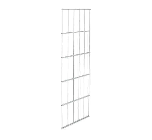 Cluster side grating, type 6/5/6, Material: raw steel, Surface: hot-dip galvanised, Width: 250 mm, Height: 1000 mm, Mesh width: 50 x 200 mm, 15-year warranty against rusting through
