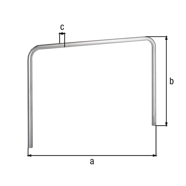 Perimeter barrier Ratio, Material: raw steel, Surface: hot-dip galvanised passivated, for setting in concrete, Width: 3000 mm, eye height: 800 mm, Post dia.: 48 mm