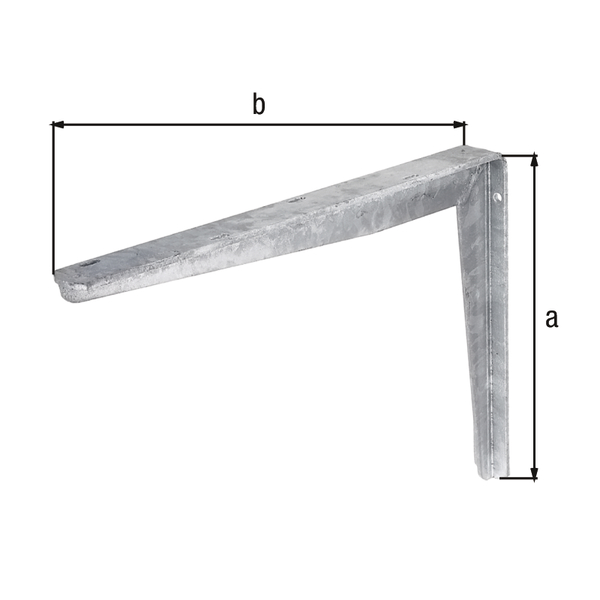 Konsole aus T-Profil, Material: Aluminiumguss, Höhe: 150 mm, Tiefe: 175 mm, Belastung max.: 70 kg